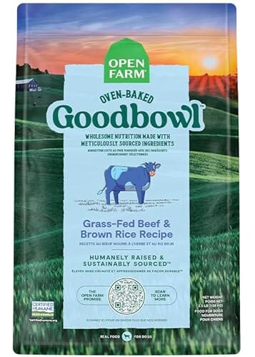 Open Farm Goodbowl Grass-Fed Beef and Brown Rice Oven-Baked Small-Batch Dry Dog Food - 3.5 Lbs Default Title