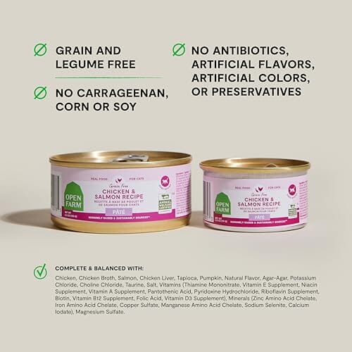 Open Farm Grain-Free Chicken and Salmon Pate Canned Cat Food
