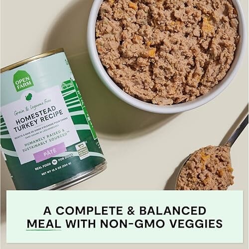 Open Farm Grain-Free Homestead Turkey Pate Recipe Canned Dog Food - 12.5 Oz - Case of 12