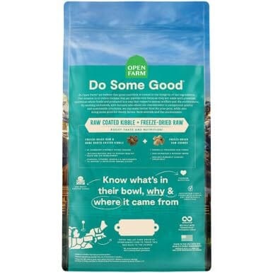 Open Farm Grain-Free RawMix Chicken Turkey and Salmon Freeze-Dried Raw and Broth Coated Kitten Dry Cat Food - 2.25 Lbs