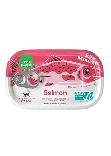 Open Farm Grain-Free Silky Mousse Icelandic Salmon Canned Cat Food Topper - 3.17 Oz - Case of 17 Default Title