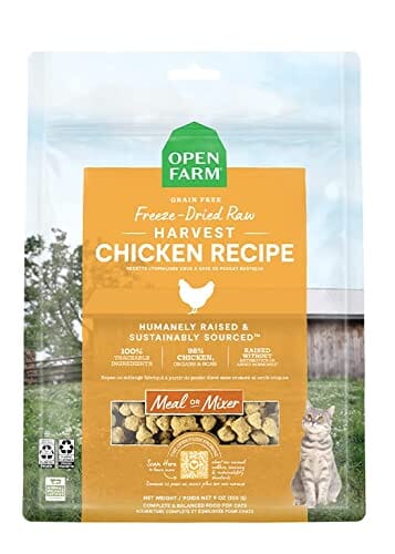 Open Farm Harvest Chicken Morsals Recipe Freeze-Dried Raw Cat Food - 3.5 Oz