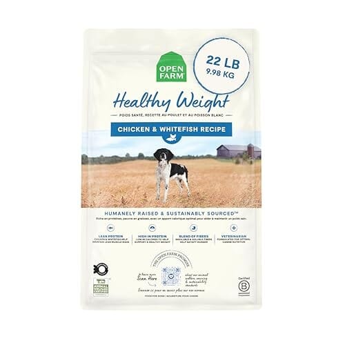Open Farm Healthy Weight High-Protein Chicken and Whitefish Recipe Dry Dog Food - 22 Lbs Default Title