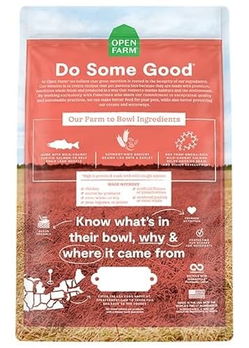 Open Farm High-Protein Salmon and Ancient Grains Puppy Formula  Dry Dog Food - 22 Lbs