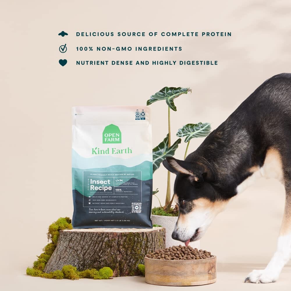Open Farm Kind Earth Premium Insect with Superfoods Recipe Dry Dog Food - 3.5 Lbs  