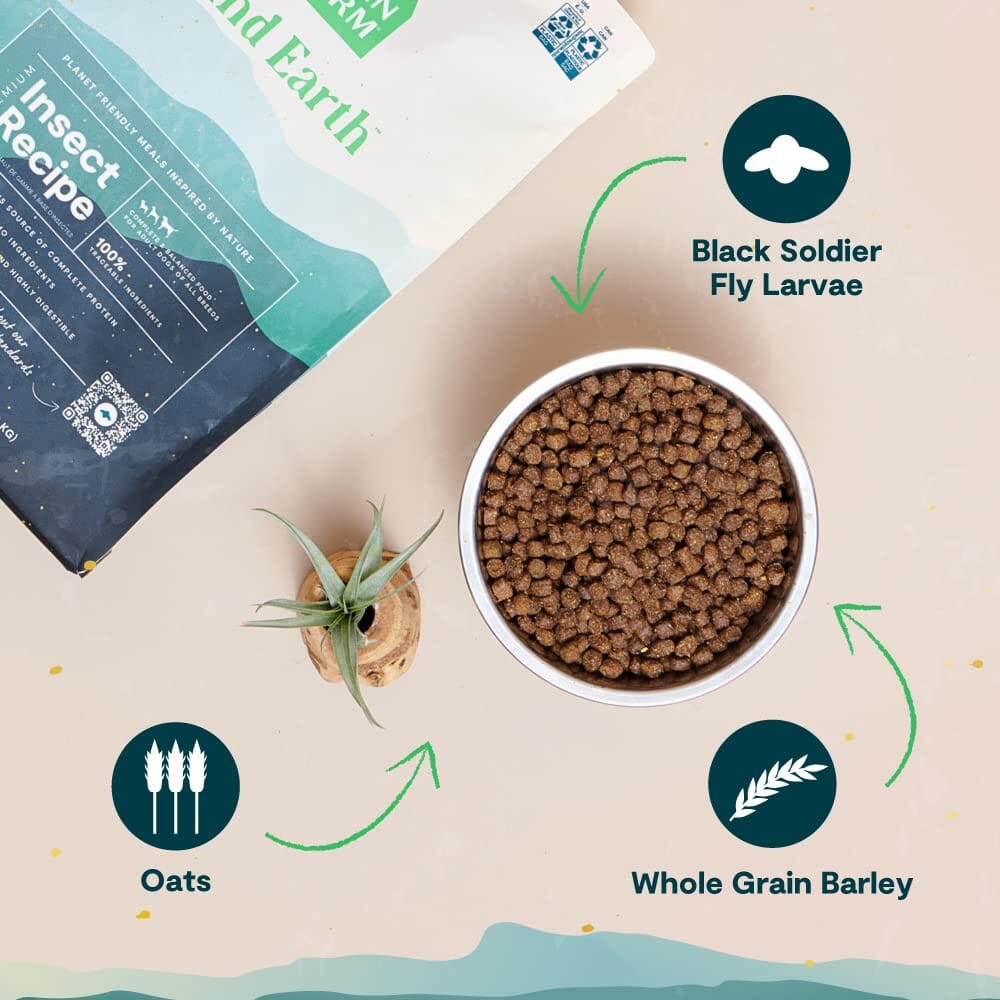 Open Farm Kind Earth Premium Insect with Superfoods Recipe Dry Dog Food - 3.5 Lbs  
