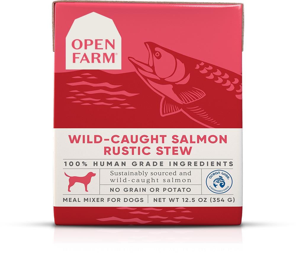 Open Farm Rustic Stew Grain-Free Wild-Caught Salmon Wet Dog Food or Topper - 12.5 Oz - Case of 12