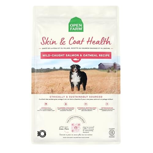 Open Farm Skin and Coat Health Wild-Caught Salmon and Oatmeal Recipe Dry Dog Food - 22 Lbs Default Title