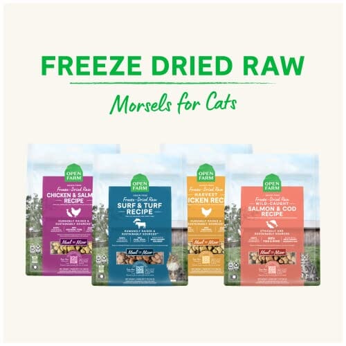 Open Farm Surf and Turf Morsals Recipe Freeze-Dried Raw Cat Food - 3.5 Oz