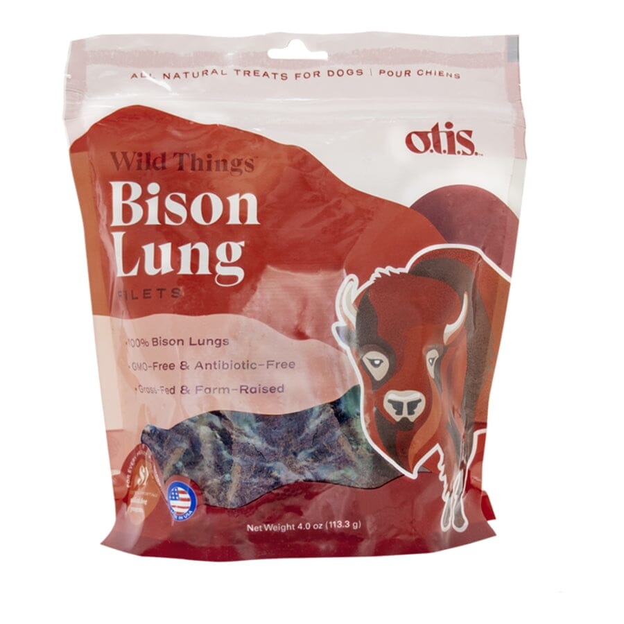 O.T.I.S. Grain-Free Bison Lung Filet Natural Dog Chews - 4 Oz