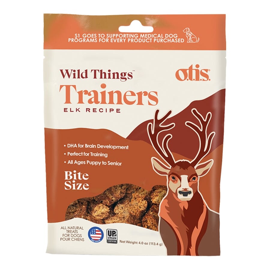 O.T.I.S. Wild Things Trainers Elk Flavored Calming Training Soft and Chewy Dog Treats - 4 Oz