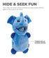 Outward Hound Ball Hogz Elephant Hide N' Seek 3-Tennis Balls Plush Dog Toy