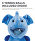 Outward Hound Ball Hogz Elephant Hide N' Seek 3-Tennis Balls Plush Dog Toy