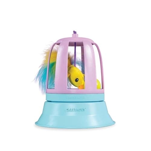 Outward Hound Catstages 2-in-1 Chirping Bird Electronic Touch Activated Sound Track and Ball Interactive Cat Toy Default Title