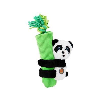Outward Hound Cuddly Climbers Panda 3-in-1 Rope Crinkle and Squeak Plush Durable Dog Toy