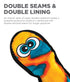Outward Hound Invinceables No-Stuffing Durable Snake Soft Squeak Dog Toy - Orange - X-Large  