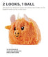 Outward Hound Reversi-Ball Dual-Sided Yak Sheep Plush Dog Toy with Inner Spike Ball