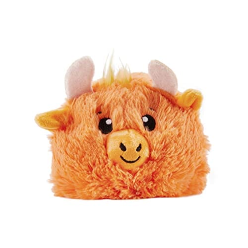 Outward Hound Reversi-Ball Dual-Sided Yak Sheep Plush Dog Toy with Inner Spike Ball