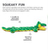 Outward Hound Squeaker Matz Gator Squeak and Plush Dog Toy - Green - X-Large  