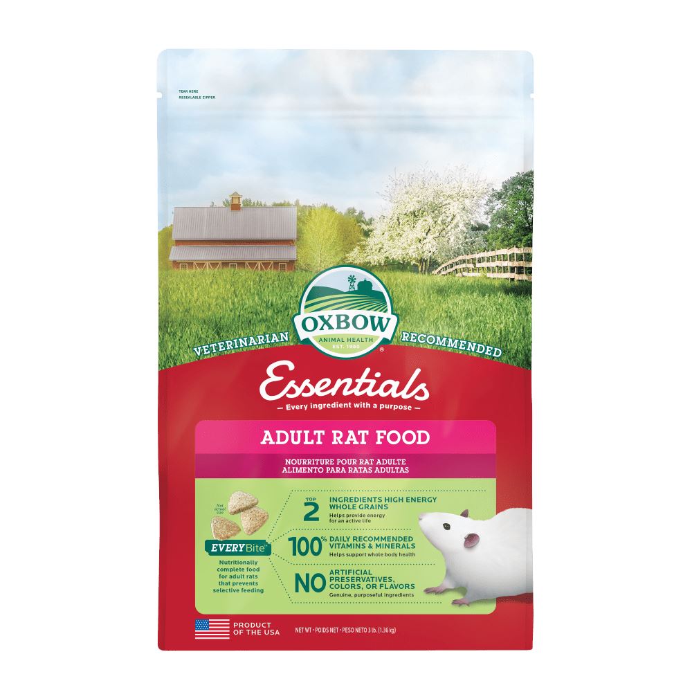 Oxbow Adult Rat Essentials Small Animal Food - 3 lb Bag