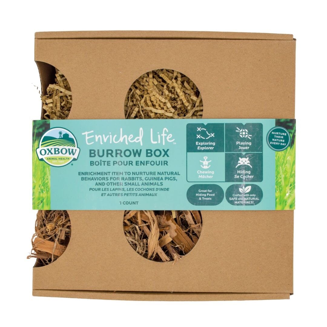 Oxbow Enriched Life 100% Natural Burrow Box Small Animal Hideout Default Title