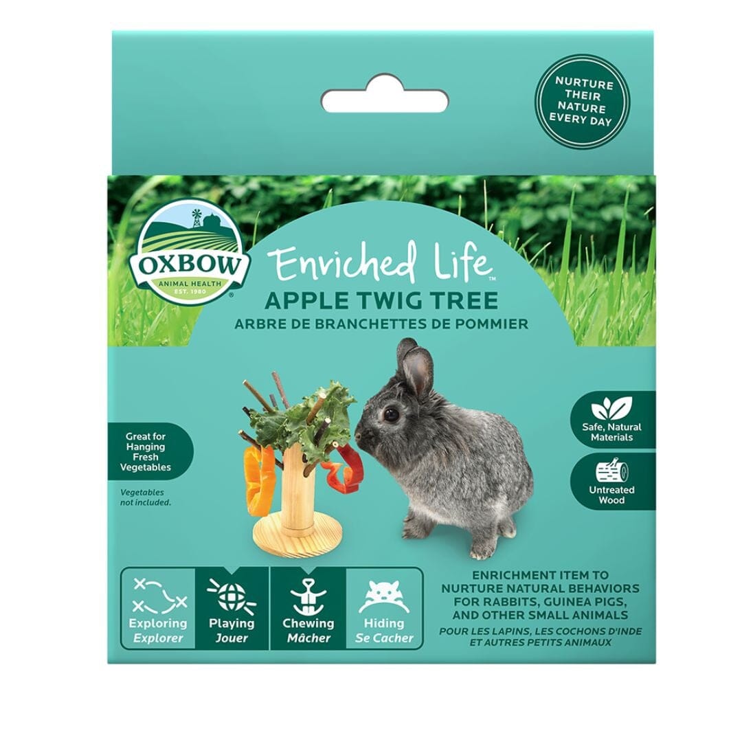 Oxbow Enriched Life Apple Twig Tree Feeding Treat Hangar or Small Animal Feeder Default Title