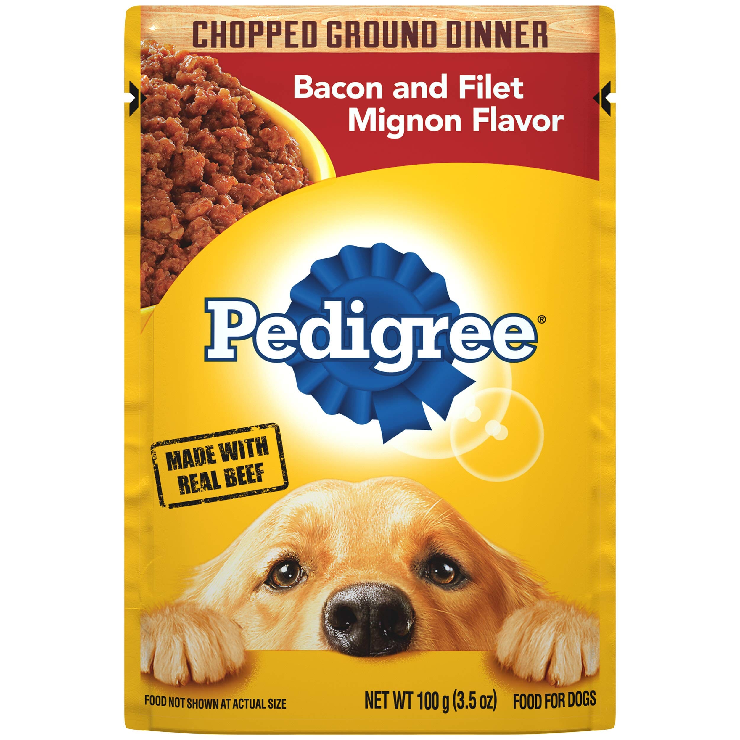 Pedigree Traditional Ground Dinner with Filet Mignon and Beef Multi-Pack Canned Dog Food - 13.2 oz - Case of 24  