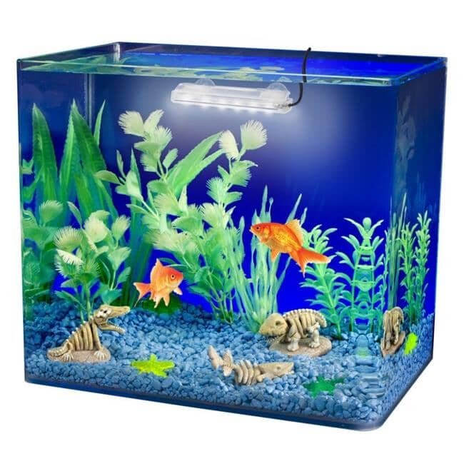 Penn Plax Cascade Ultra-Bright Submersible Accented Small and Nano Aquarium LED Light - White - L:4 X W:1 X H:1 Inch Default Title