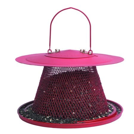 Perky-Pet Mesh Cardinal Wild Bird Feeder - Red - 2.5 Lbs Cap