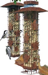 Perky-Pet Squirrel-Be-Gone Wild Bird Tubed Wild Bird Feeder - Brown - 2 Lbs Cap