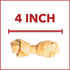 Pet Factory American Beefhide Chicken Flavored Knotted Bones Natural Dog Chews - 4-5 Inch - 4 Pack