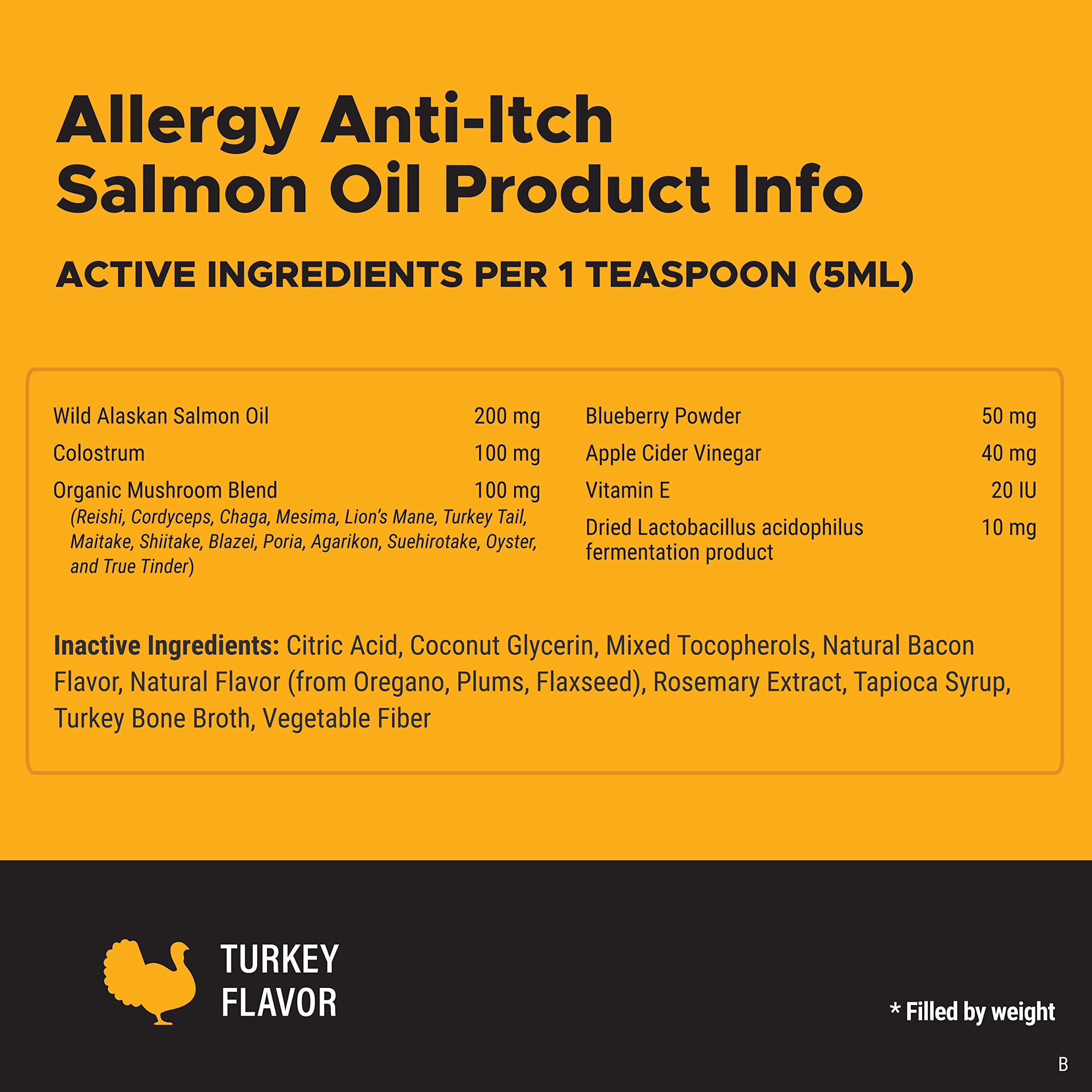 Pet Honesty Allergy Anti-Itch and Scratch Alaskan Salmon Oil Pump Cat and Dog Supplements - 16 Oz  