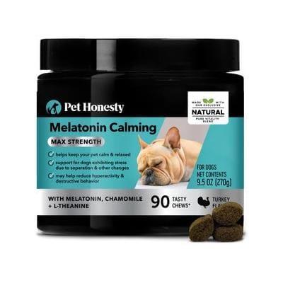 Pet Honesty Hemp Calming Valerian Root and Melatonin Anxiety Relief Chicken Flavor Soft Chew Dog Supplements - 9.5 Oz Default Title