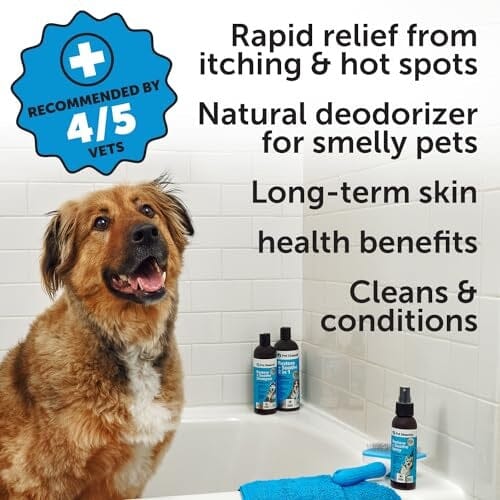 Pet Honesty Restore and Soothe Coconut Fragrance Sensitive Skin Cat and Dog 2-in-1 Shampoo and Conditioner - 16 Oz
