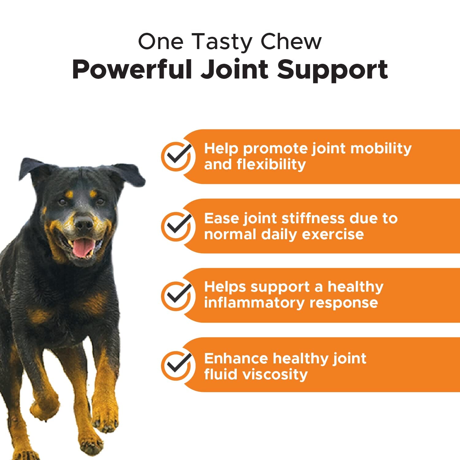 Pet Honesty Senior Hip and Joint with Hemp Chicken Chewy Dog Supplements - 90 Count - 9.5 Oz  