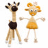 Pet Life ® 2-Piece Eco-Friendly Recyclable Jute Rope and Plush Dog Toy Set - Brown and Yellow Default Title