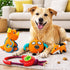 Pet Life ® 4-Piece Fetch Tug and Plush Squeaking Bundle Dog Toy Set - Orange