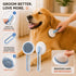 Pet Life ® 4-Piece Modern Premium Massage Slicker and Lint Brush and Deshedder Cat and Dog Grooming Set - Blue