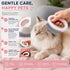 Pet Life ® 4-Piece Modern Premium Massage Slicker and Lint Brush and Deshedder Cat and Dog Grooming Set - Pink