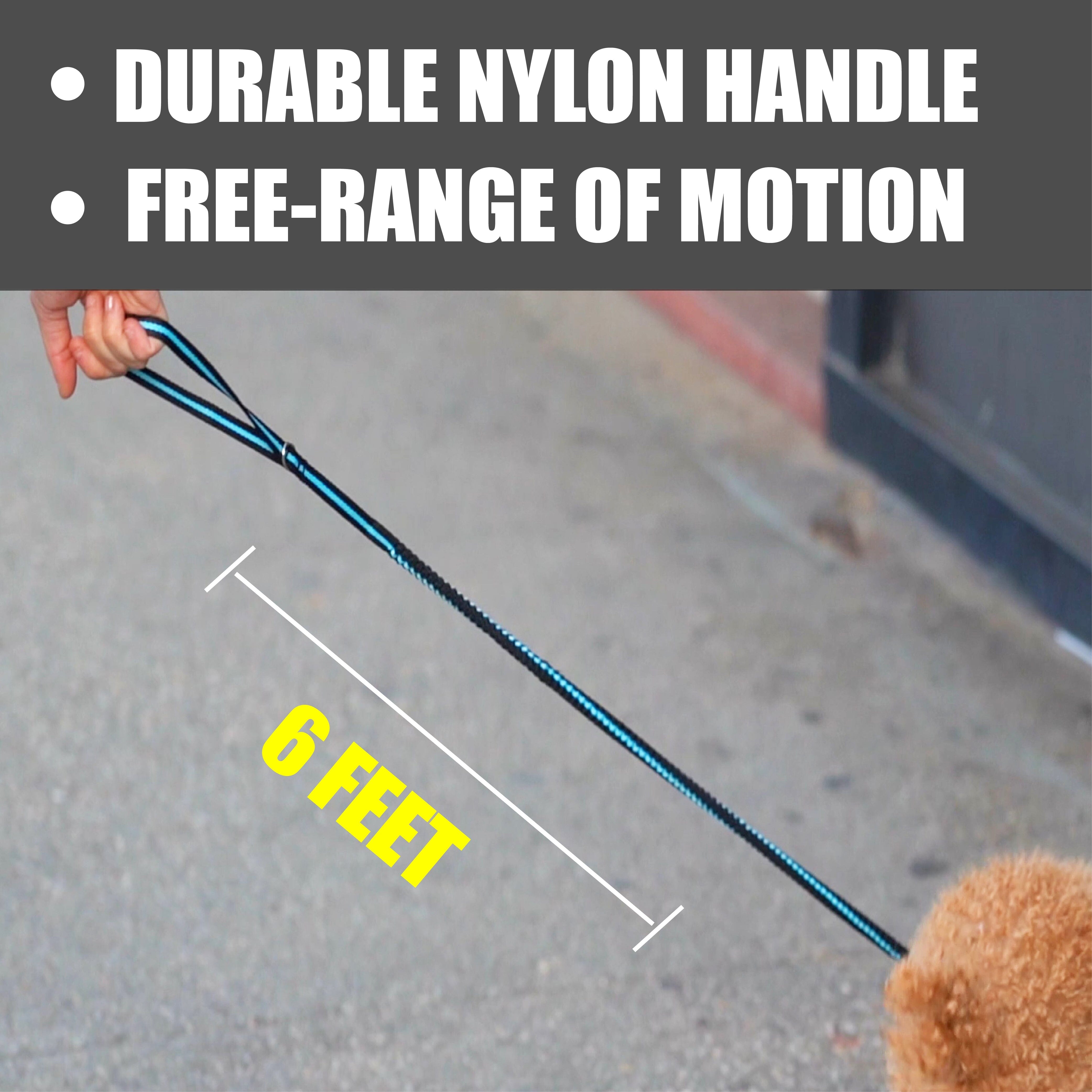 Pet Life ® Accordion and Hand's Free Belt-Clip Dog Leash - 2 Piece Set