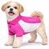 Pet Life ® Active 'Barko Pawlo' Relax-Stretch Quick-Drying Performance Dog Polo T-Shirt X-Small Pink With Light Pink