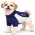 Pet Life ® Active 'Barko Pawlo' Relax-Stretch Quick-Drying Performance Dog Polo T-Shirt X-Small Navy With White