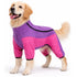 Pet Life ® Active 'Chase Pacer' Medium-weight 4-Way-Stretch Yoga Fitness Dog Tracksuit X-Small Pink And Purple