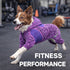 Pet Life ® Active 'Downward Dog' 4-Way-Stretch Fitness Yoga Dog Tracksuit Hoodie