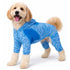 Pet Life ® Active 'Downward Dog' 4-Way-Stretch Fitness Yoga Dog Tracksuit Hoodie X-Small Blue