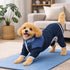Pet Life ® Active 'Embarker' 4-Way Stretch Fitness Yoga Full Body Dog Tracksuit