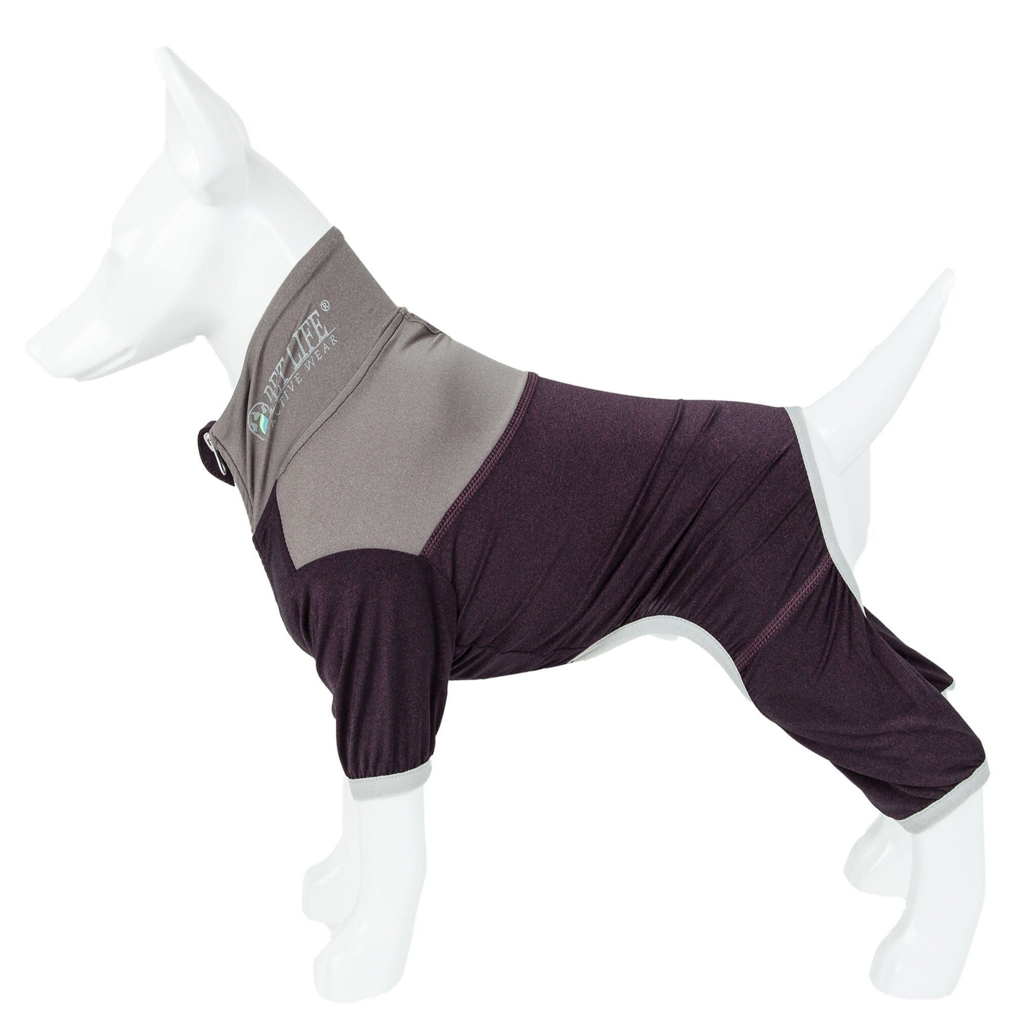 Pet Life ® Active 'Embarker' 4-Way Stretch Fitness Yoga Full Body Dog Tracksuit