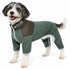 Pet Life ® Active 'Embarker' 4-Way Stretch Fitness Yoga Full Body Dog Tracksuit X-Small Hunter Green