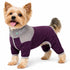 Pet Life ® Active 'Embarker' 4-Way Stretch Fitness Yoga Full Body Dog Tracksuit X-Small Burgundy