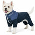 Pet Life ® Active 'Embarker' 4-Way Stretch Fitness Yoga Full Body Dog Tracksuit X-Small Teal / Navy